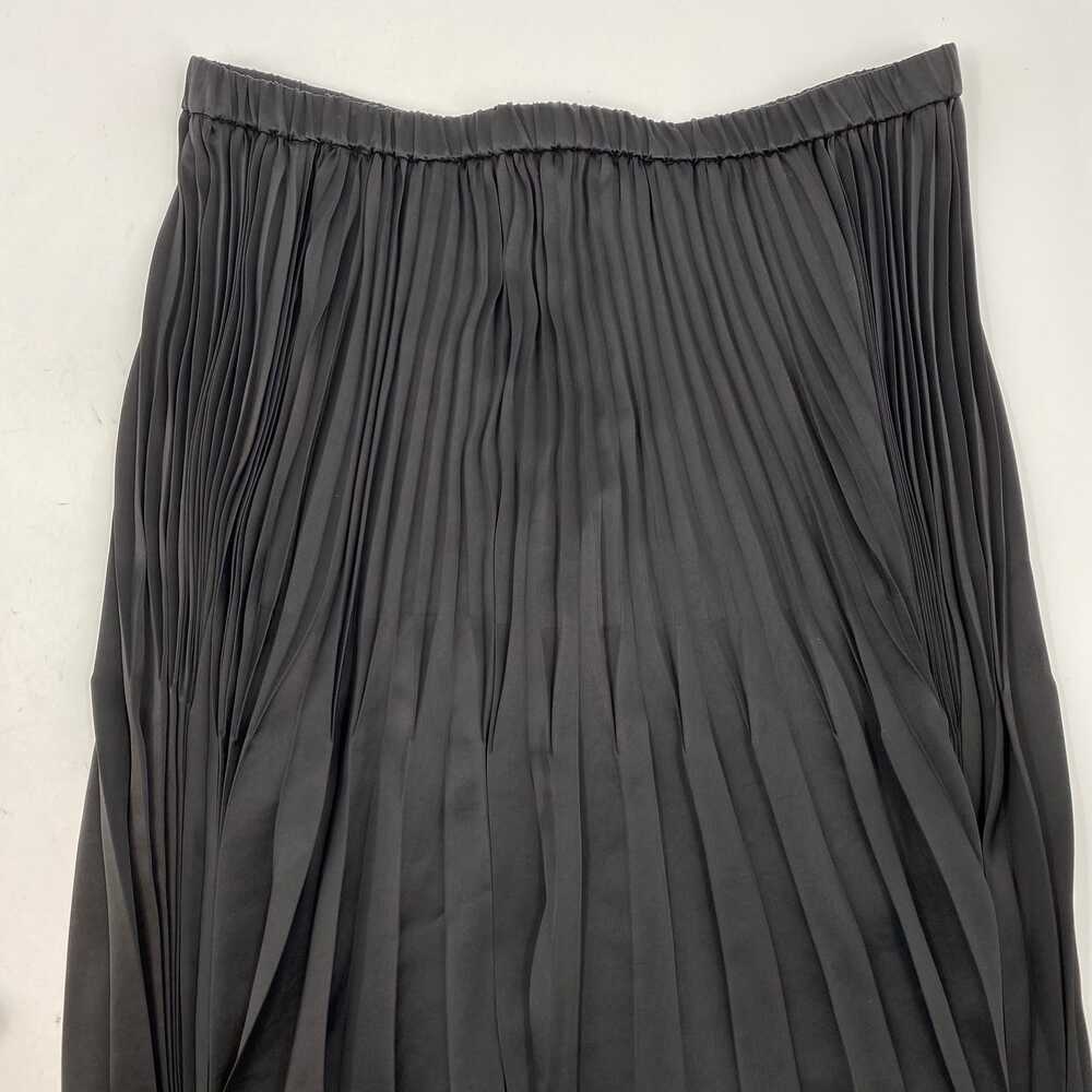 Donna Karan Black Pleated Midi Skirt | Women’s Size M - Picture 5 of 6